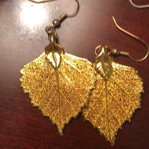 Gold Leaf Earrings